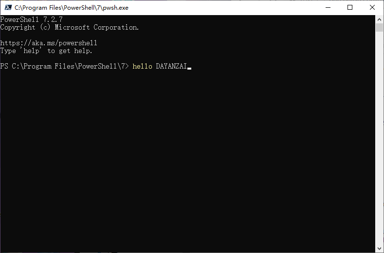  Windows PowerShell 7