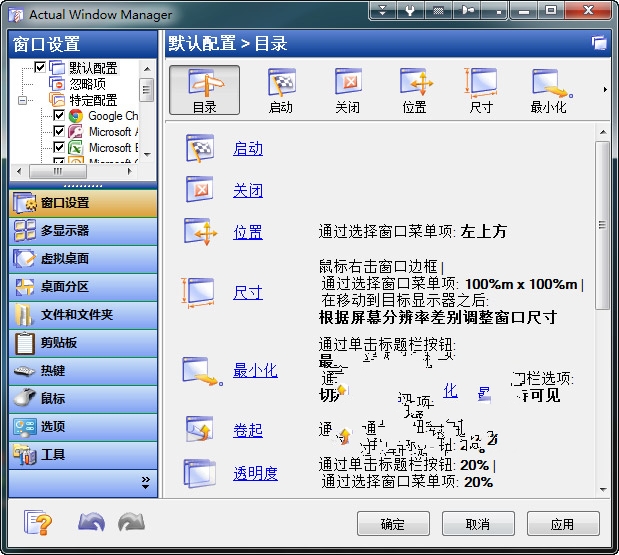 桌面虚拟窗口管理器 Actual Window Manager 中文多语特别版