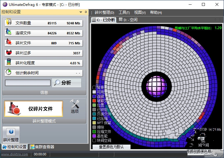  终极磁盘碎片整理工具 DiskTrix UltimateDefrag 6 中文版